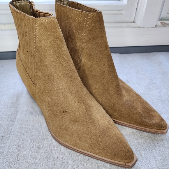 Marc Fisher Yarita Pointed Toe Bootie Medium Natural (Brown) - Size 8.5 ** - Picture 3 of 11